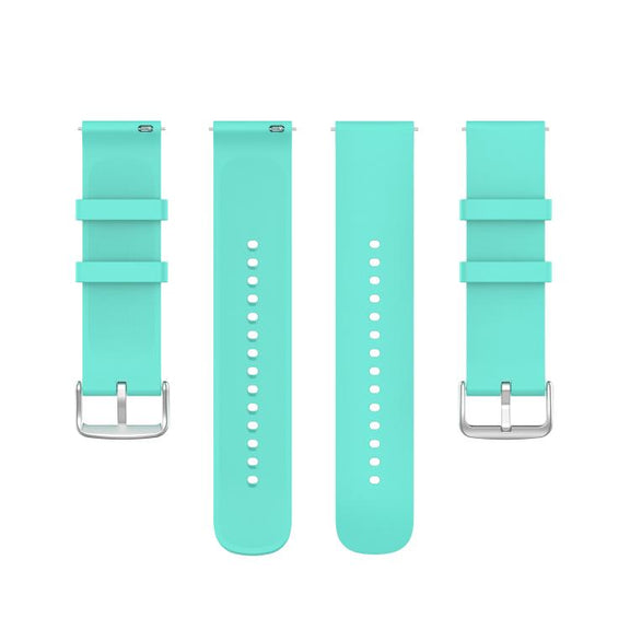 20mm Kalebol Round Tail Silicone Watch Band(Lake Blue)