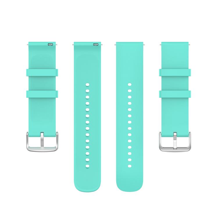 20mm Kalebol Round Tail Silicone Watch Band(Lake Blue)