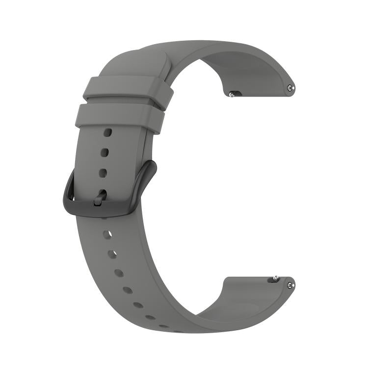 20mm Kalebol Round Tail Silicone Watch Band(Dark Grey)