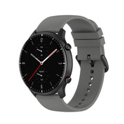 20mm Kalebol Round Tail Silicone Watch Band(Dark Grey)
