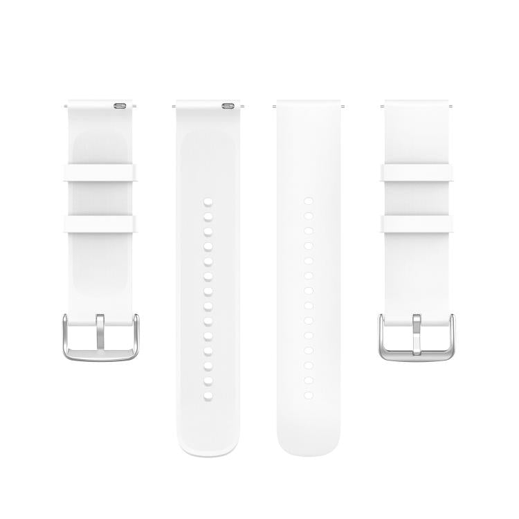 22mm Kalebol Round Tail Silicone Watch Band(White)