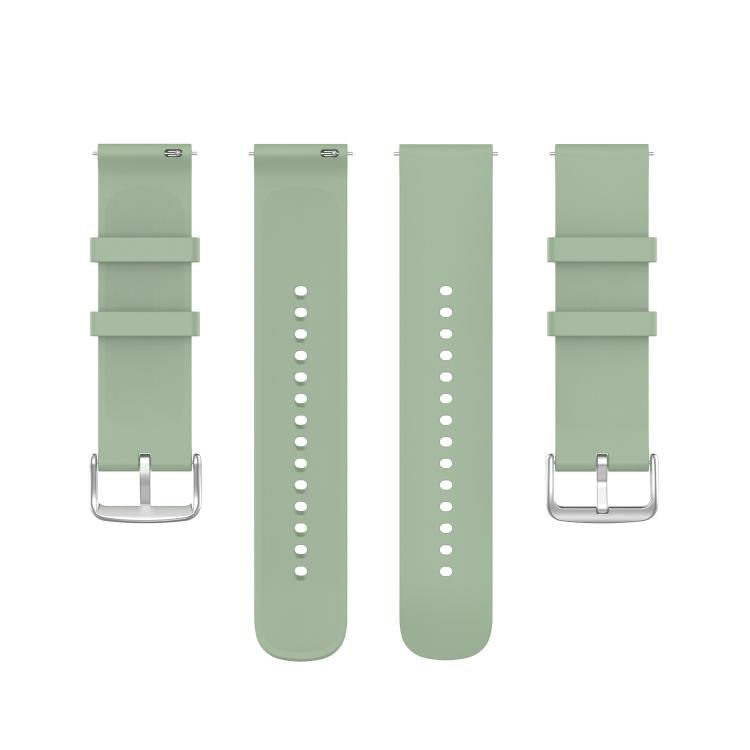 22mm Kalebol Round Tail Silicone Watch Band(Ice Green)