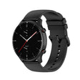 22mm Kalebol Round Tail Silicone Watch Band(Black) - 22mm Bands by Kalebol | Online Shopping South Africa | PMc TechLife | Buy Now Pay Later Mobicred