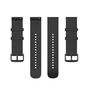 22mm Kalebol Round Tail Silicone Watch Band(Black)