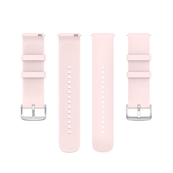 22mm Kalebol Round Tail Silicone Watch Band(Light Pink)