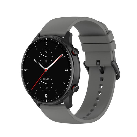 22mm Kalebol Round Tail Silicone Watch Band(Dark Grey)