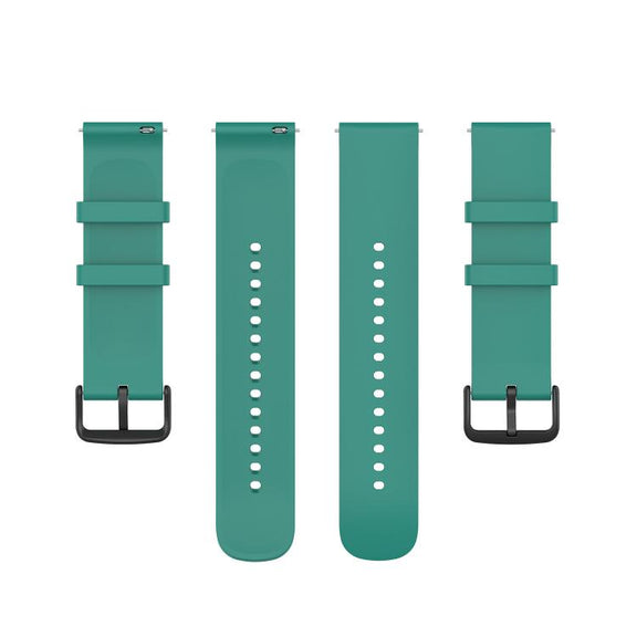 22mm Kalebol Round Tail Silicone Watch Band(Pine Green)