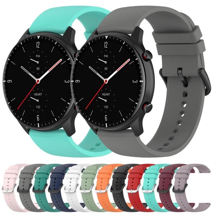 20mm Kalebol Round Tail Silicone Watch Band(White)