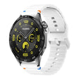 22mm Kalebol Wave Stitch Silicone Watch Band(White) - 22mm Bands by Kalebol | Online Shopping South Africa | PMc TechLife | Buy Now Pay Later Mobicred