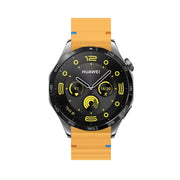 22mm Kalebol Wave Stitch Silicone Watch Band(Yellow)