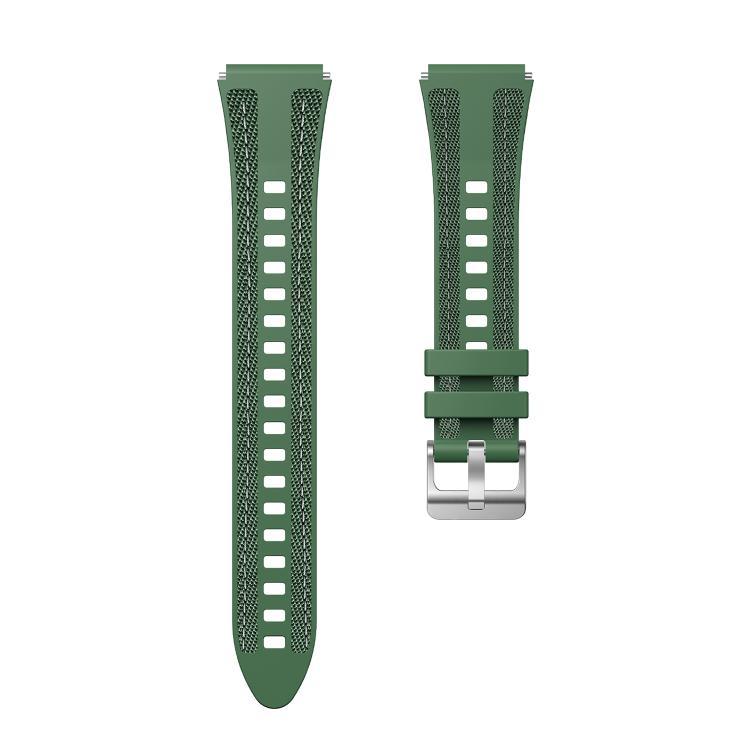18mm Kalebol Composite Silicone Watch Band(Green)