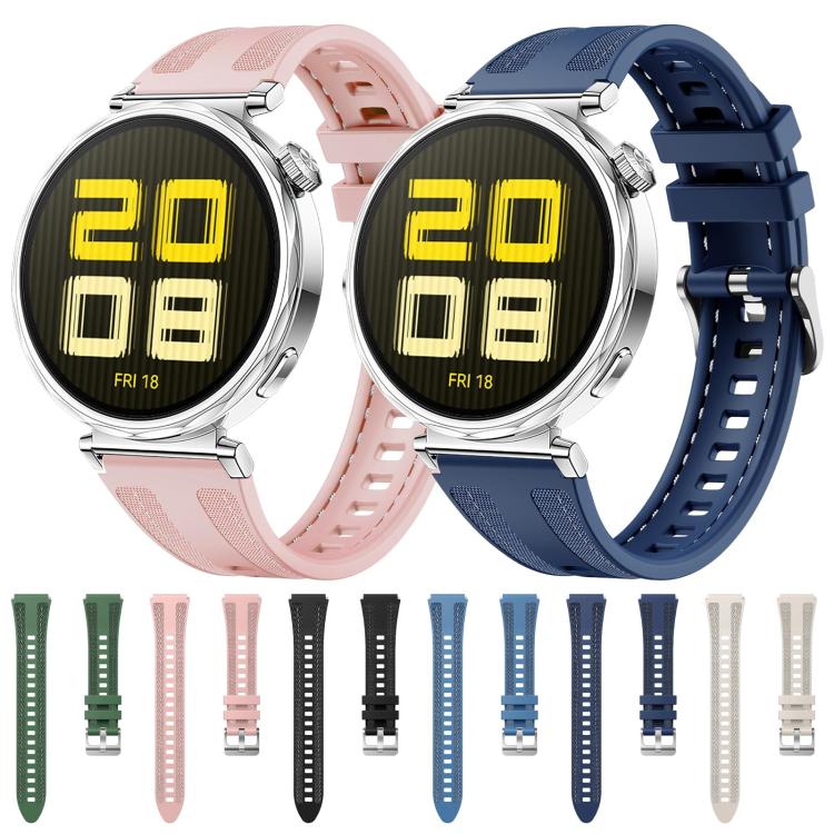 18mm Kalebol Composite Silicone Watch Band(Pink)