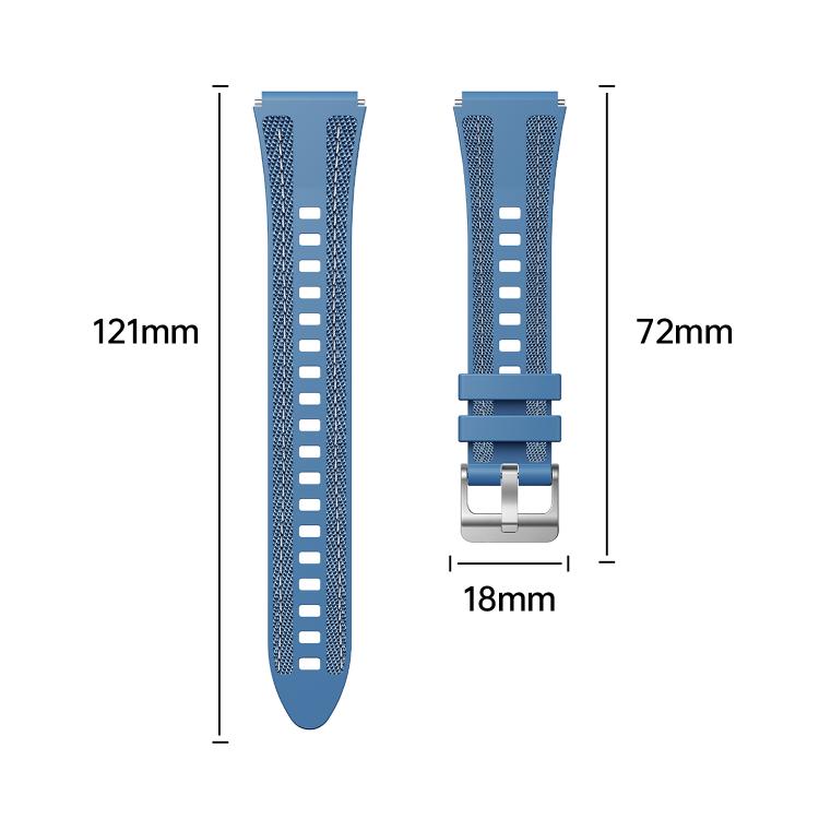 18mm Kalebol Composite Silicone Watch Band(Starlight)