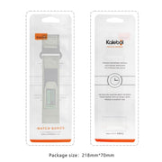 For Apple Watch 42mm / 41mm / 40mm / 38mm Kalebol Canvas Nylon Hook and Loop Watch Band(Blue)