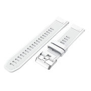 For Garmin QuickFit Kalebol 22mm Rhombus Texture Silicone Watch Band(White)