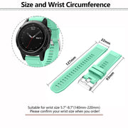 For Garmin QuickFit Kalebol 22mm Rhombus Texture Silicone Watch Band(White)