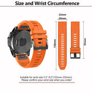 For Garmin QuickFit 22mm Kalebol Plain Texture Silicone Watch Band(White)