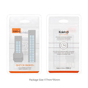 For Garmin QuickFit 22mm Kalebol Tow Row Holes Silicone Watch Band(White Black)