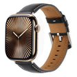 For Apple Watch 42mm / 41mm / 40mm / 38mm Kalebol Plain Genuine Leather Watch Band(Black) - free shipping - PMc TechLife - Order now!