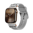 For Apple Watch 42mm / 41mm / 40mm / 38mm Kalebol Armor TPU Watch Band(Silver Grey) - free shipping - PMc TechLife - Order now!