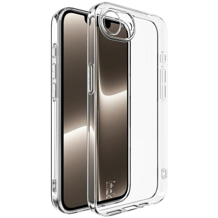 For iPhone 16e imak UX-5 Series Super Slim Transparent Shockproof TPU Protective Case(Transparent)