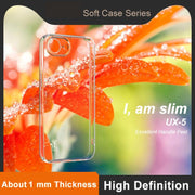 For iPhone 16e imak UX-5 Series Super Slim Transparent Shockproof TPU Protective Case(Transparent)