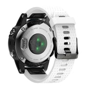 For Garmin QuickFit 20mm Kalebol Dot Texture Silicone Watch Band(White)