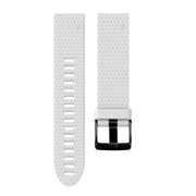 For Garmin QuickFit 20mm Kalebol Dot Texture Silicone Watch Band(White)