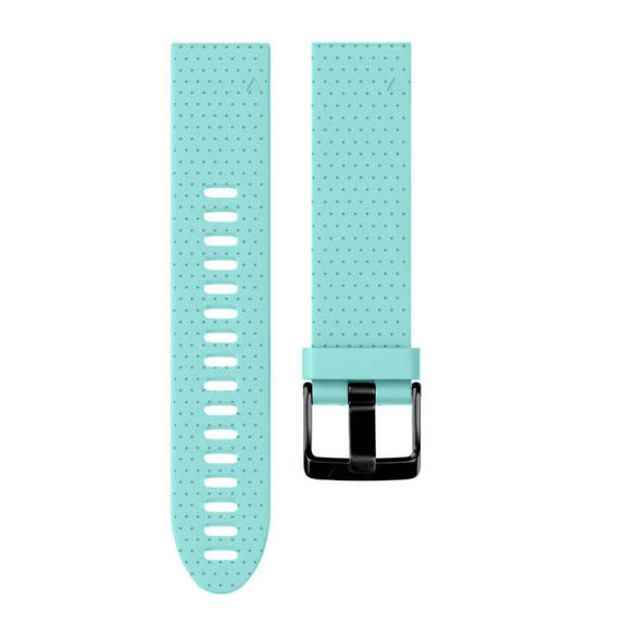 For Garmin QuickFit 20mm Kalebol Dot Texture Silicone Watch Band(Teal)
