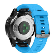 For Garmin QuickFit 20mm Kalebol Dot Texture Silicone Watch Band(Sky Blue)