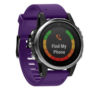 For Garmin QuickFit 20mm Kalebol Dot Texture Silicone Watch Band(Purple)