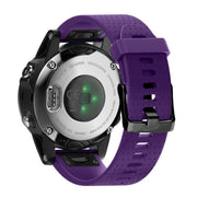 For Garmin QuickFit 20mm Kalebol Dot Texture Silicone Watch Band(Purple)