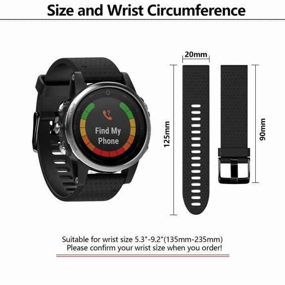 For Garmin QuickFit 20mm Kalebol Dot Texture Silicone Watch Band(White)