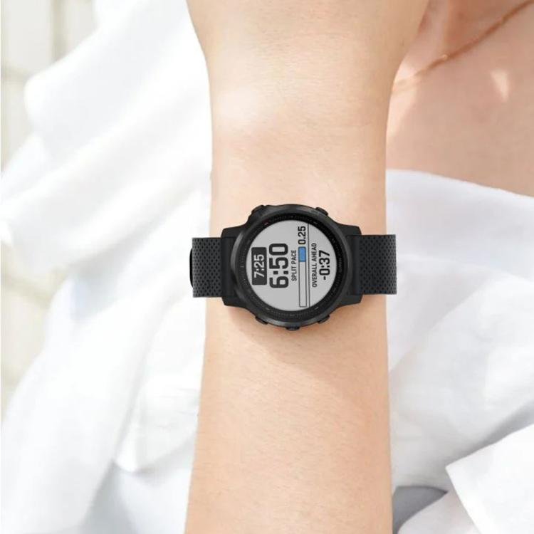 For Garmin QuickFit 20mm Kalebol Dot Texture Silicone Watch Band(White)