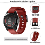 For Garmin QuickFit 22mm Kalebol Triangle Texture Silicone Watch Band(White)
