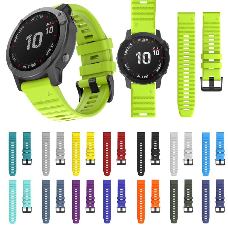 For Garmin QuickFit 22mm Kalebol Concave Texture Silicone Watch Band(White)