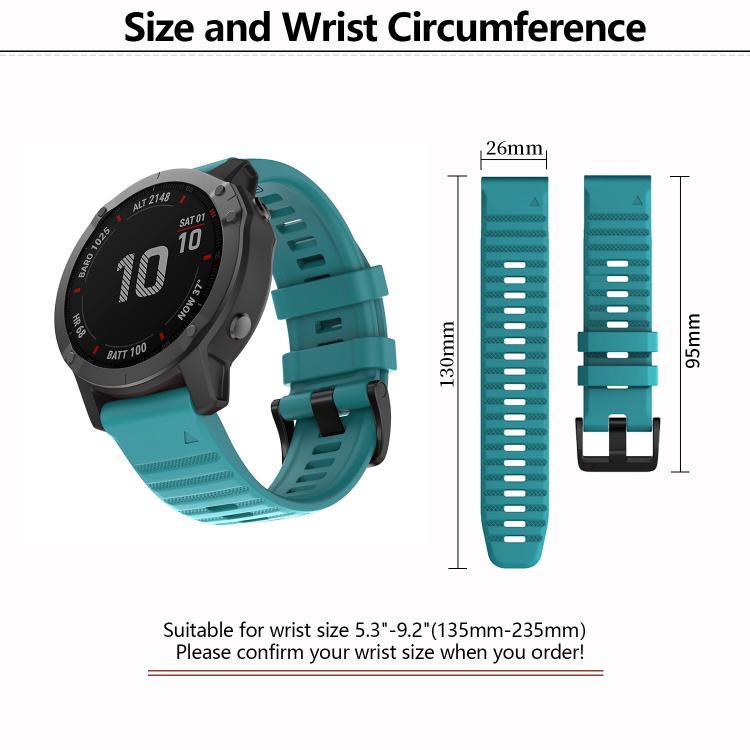 For Garmin QuickFit 22mm Kalebol Concave Texture Silicone Watch Band(White)