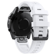 For Garmin QuickFit 20mm Kalebol Ladder Silicone Watch Band(White)
