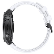 For Garmin QuickFit 20mm Kalebol Ladder Silicone Watch Band(White)
