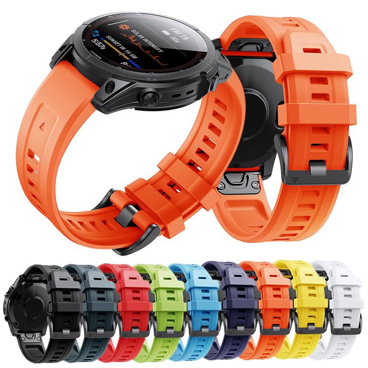 For Garmin QuickFit 20mm Kalebol Ladder Silicone Watch Band(White)