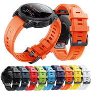 For Garmin QuickFit 20mm Kalebol Ladder Silicone Watch Band(White)