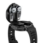 D11 1.46 inch 2 in 1 Bluetooth Earphone Smart Watch, Support Bluetooth Call / NFC / Heart Rate(Black)