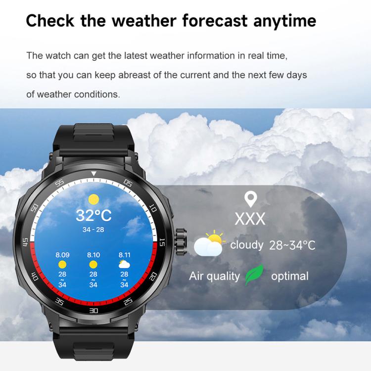 D11 1.46 inch 2 in 1 Bluetooth Earphone Smart Watch, Support Bluetooth Call / NFC / Heart Rate(Green)