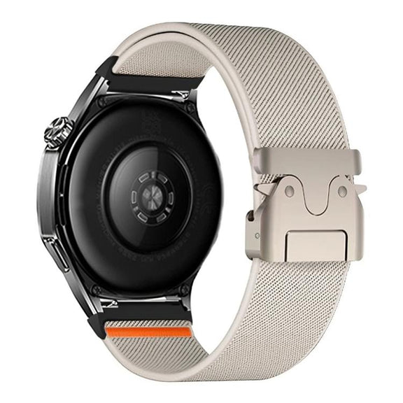 20mm Parachute Buckle Elastic Nylon Watch Band(Starlight)