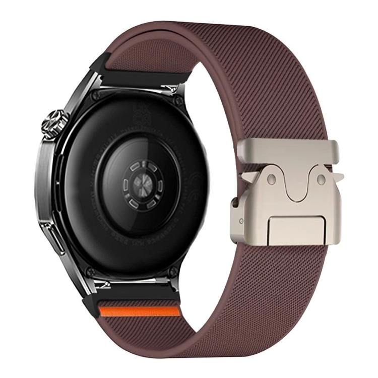 20mm Parachute Buckle Elastic Nylon Watch Band(Smoky Purple)