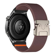 20mm Parachute Buckle Elastic Nylon Watch Band(Smoky Purple)