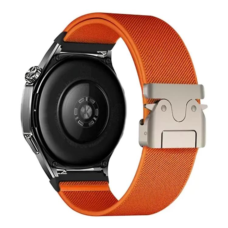 22mm Parachute Buckle Elastic Nylon Watch Band(Orange)