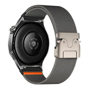 22mm Parachute Buckle Elastic Nylon Watch Band(Dark Grey)