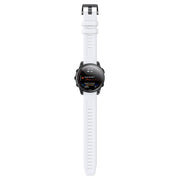 For Garmin QuickFit 22mm Kalebol Ladder Silicone Watch Band(White)