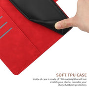 For Tecno Pova 7 5G Stitching Embossed Leather Phone Case(Red)